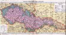 MAPA PAŃSTWA "NARODU CZECHOSŁOWACKIEGO" 1936